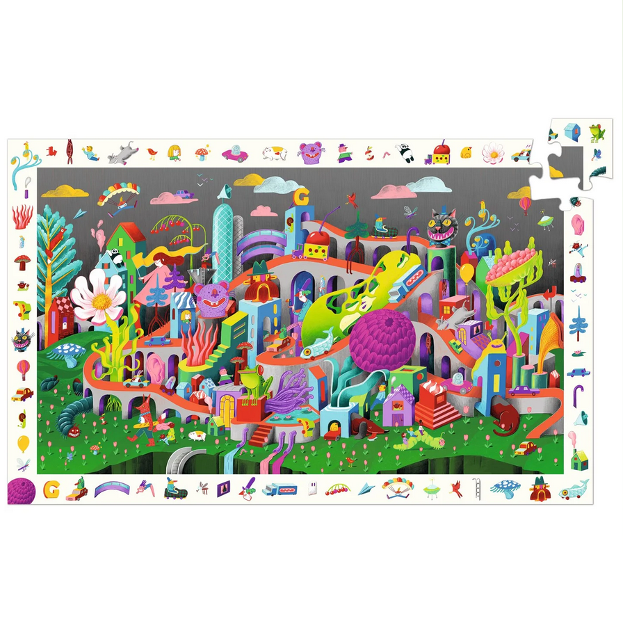 Crazy Town 200pc Observation Jigsaw Puzzle + Poster