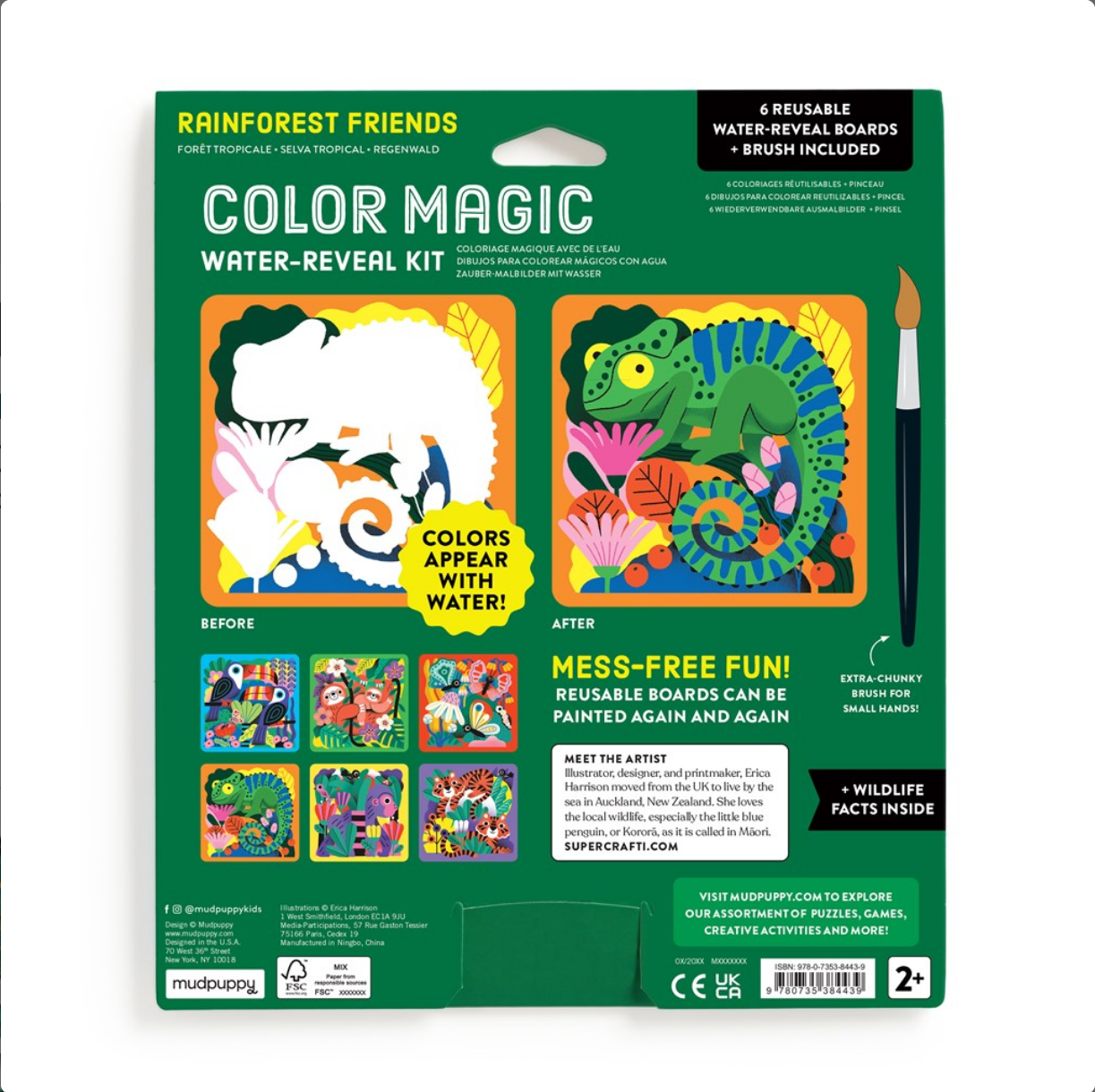 Rainforest Friends Color Magic Water-Reveal Kit