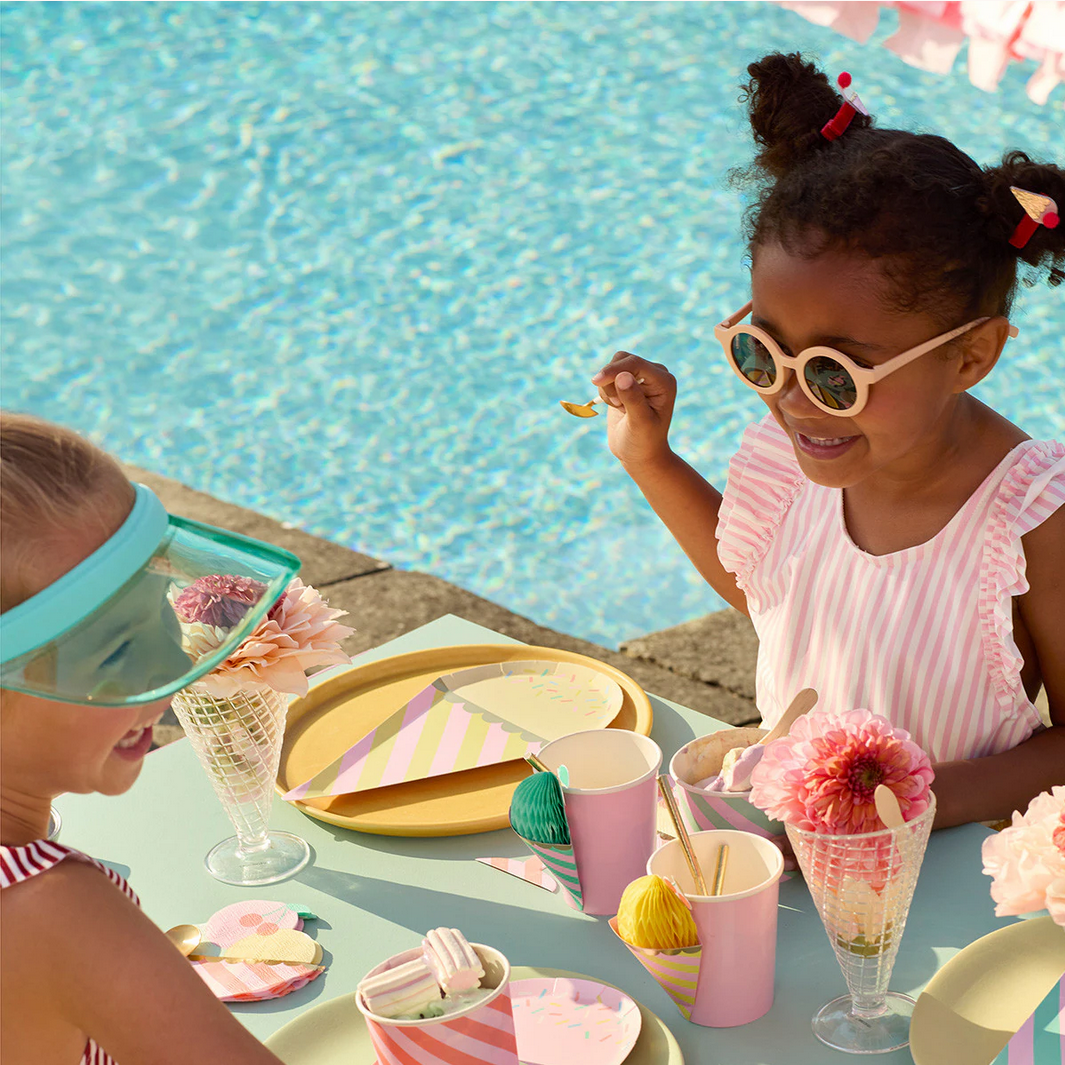 Ice Cream With Sprinkles Plates -8pk