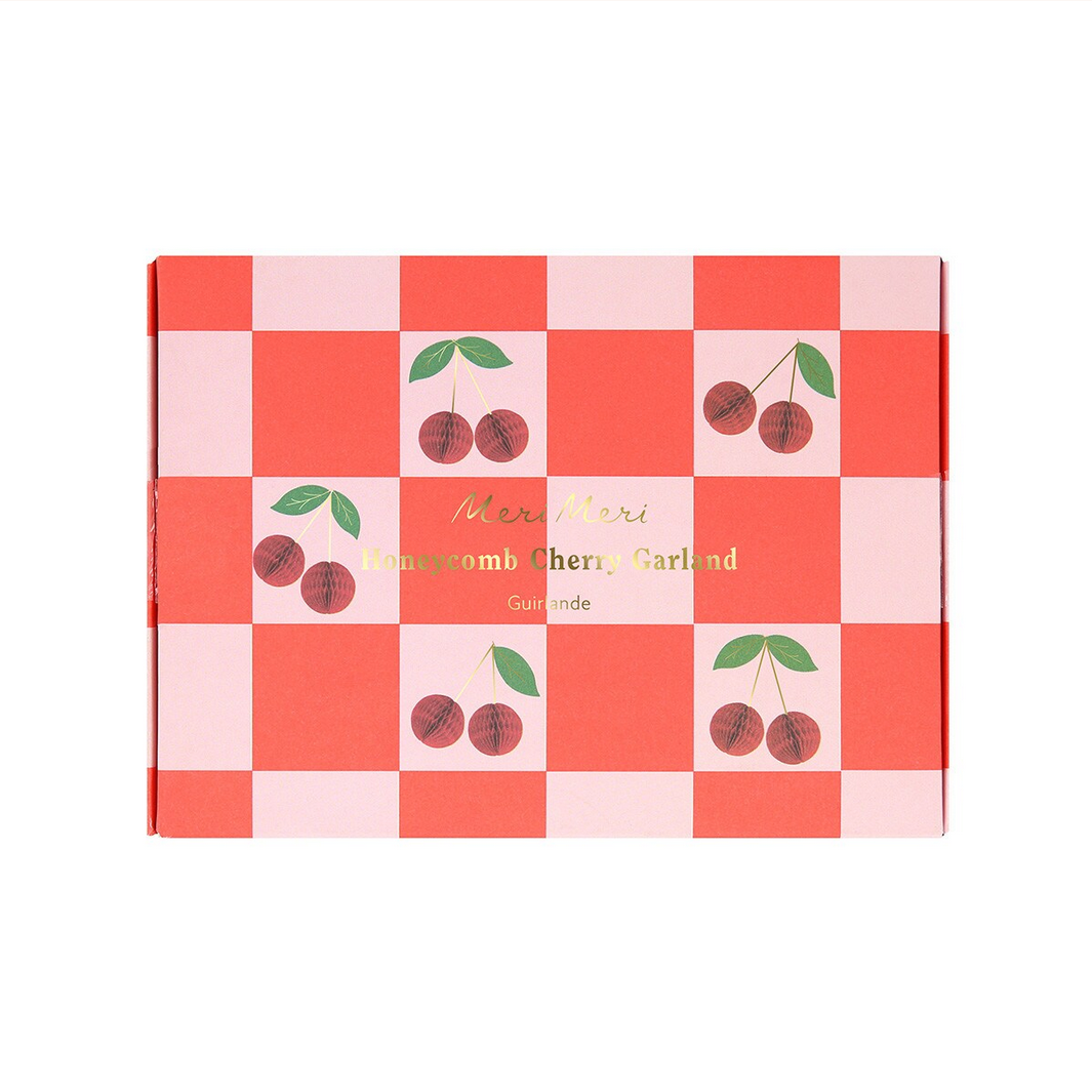 Cherry Honeycomb Garland