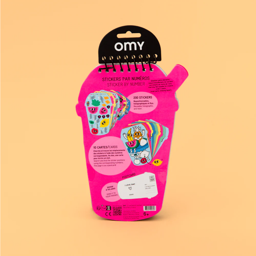 Sticker by number book - Bubble Tea