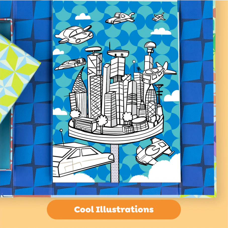 Sci-Fi Fun 3-D Coloring Sets