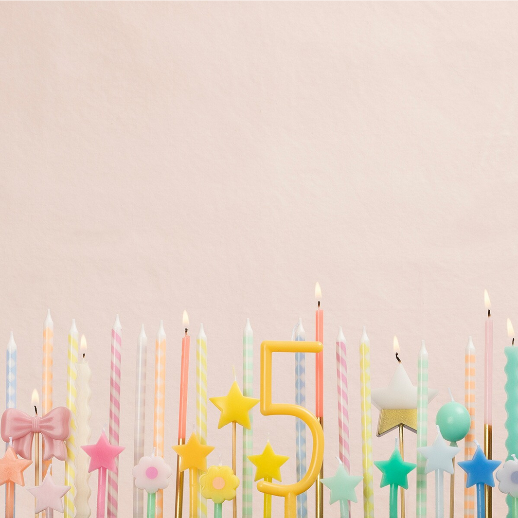 Rainbow Star Candles