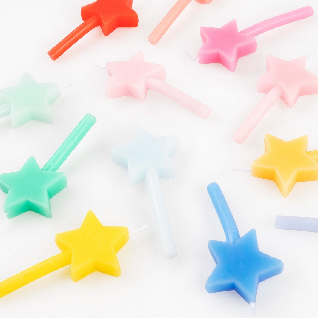 Rainbow Star Candles