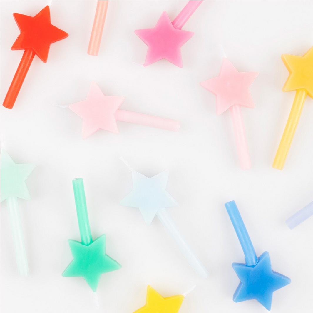 Rainbow Star Candles