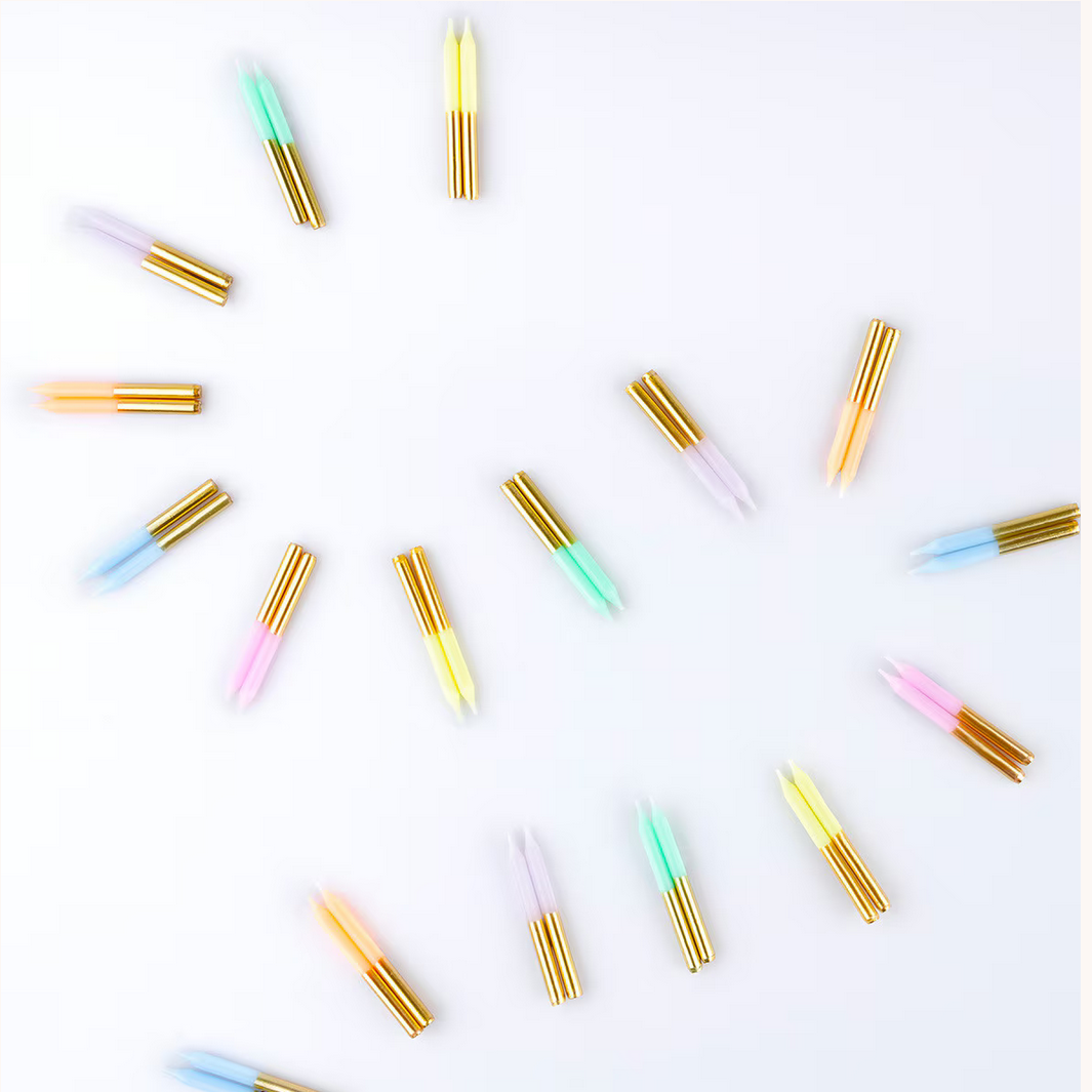 Pastel Mini Candles -50pk