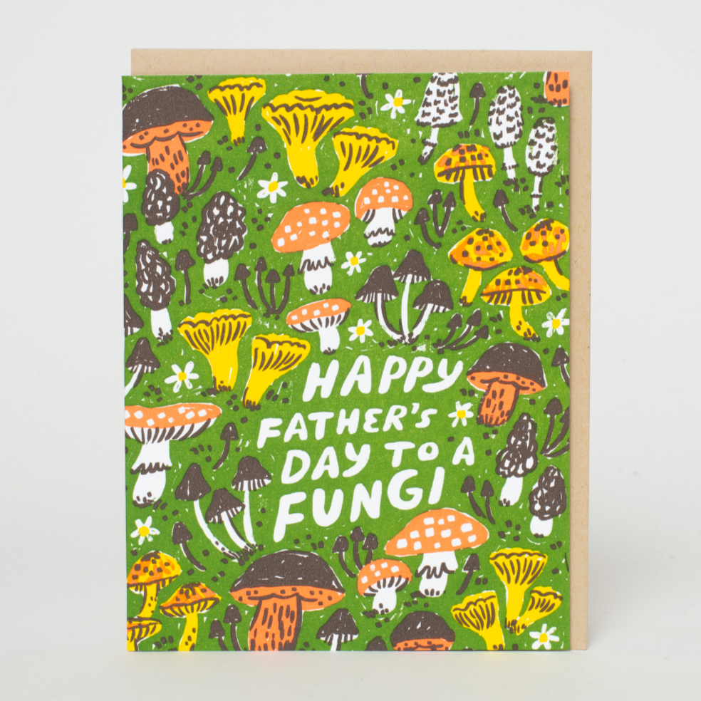 Fungi Father's Day Letterpress Card - Phoebe Wahl
