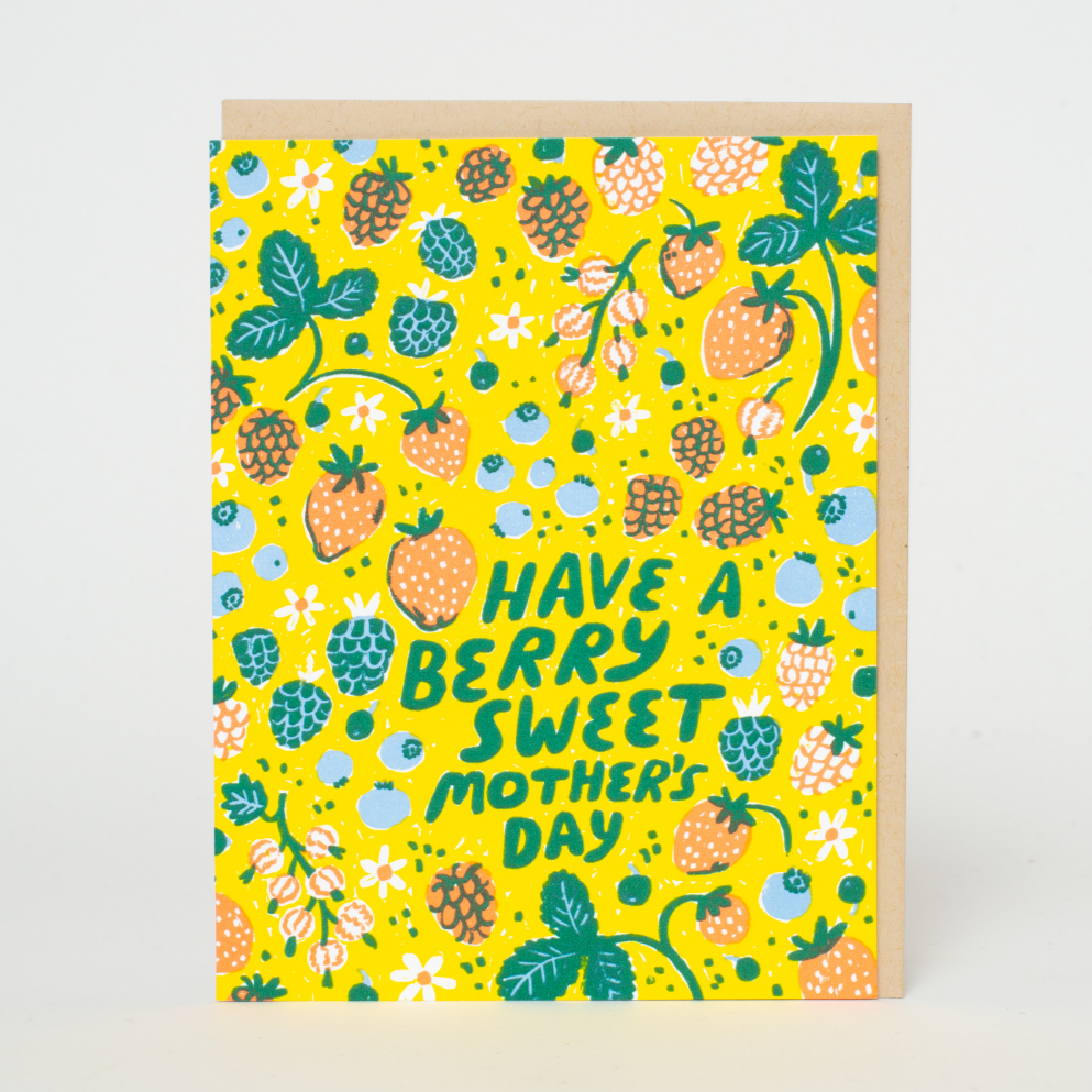 Berry Mother's Day Letterpress Card - Phoebe Wahl