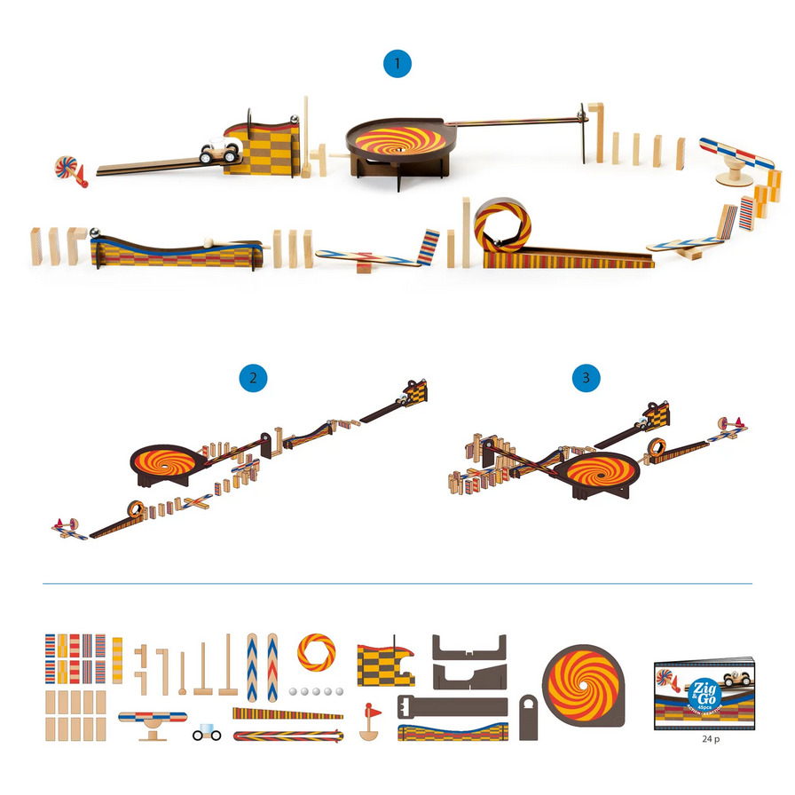 Zig & Go -Action Reaction Wroom -45pcs