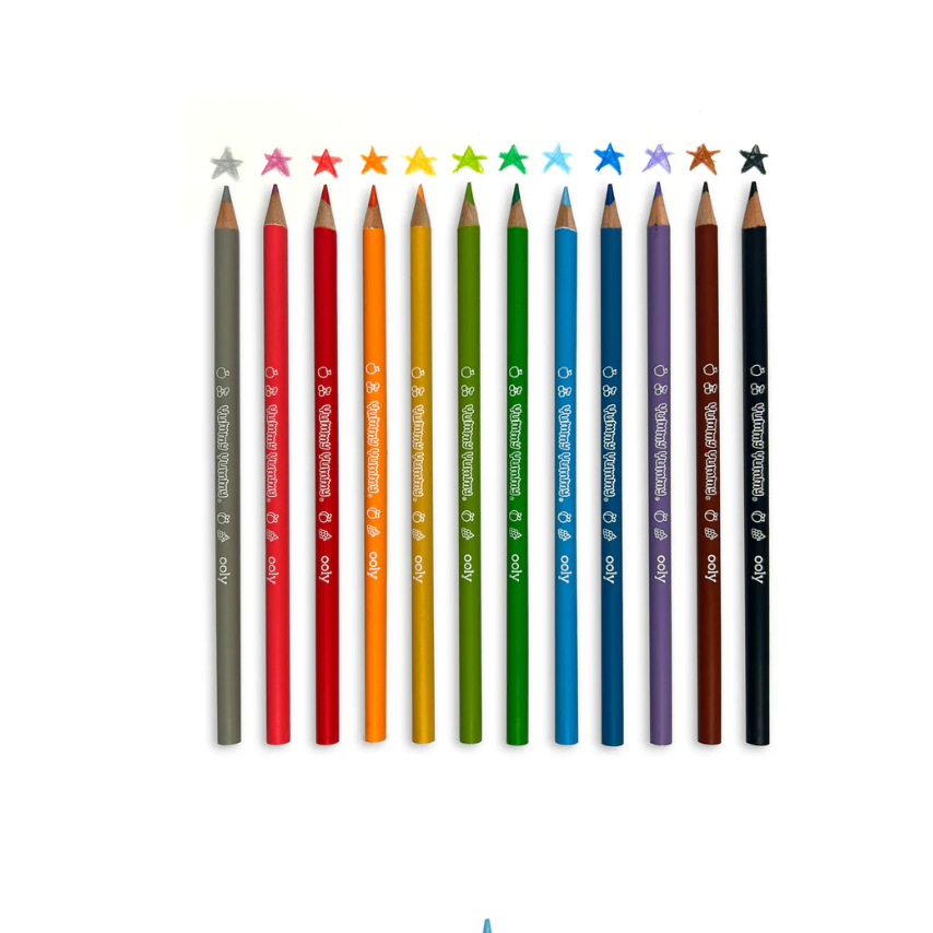 Yummy Yummy Fruit Scented Colored Pencils - Set of 12