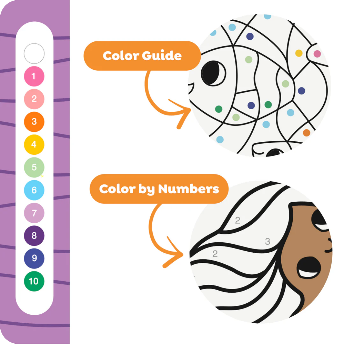 Color by Numbers - Mermaids and Friends