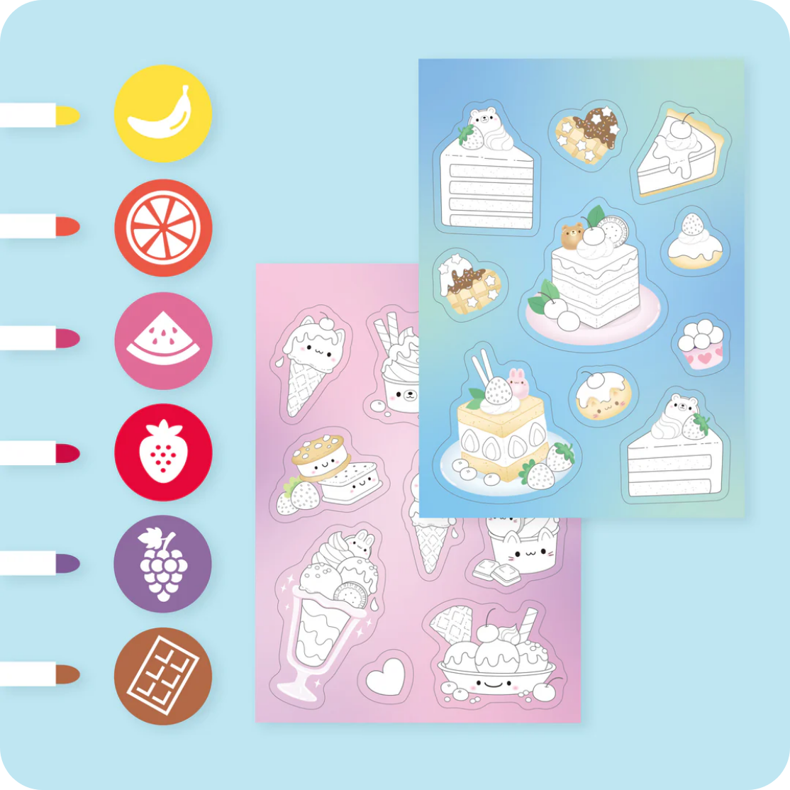 Scented Stacks Of Stickers - Dreamy Desserts