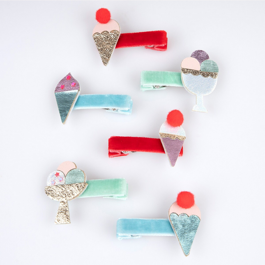 Ice Cream Hair Clips