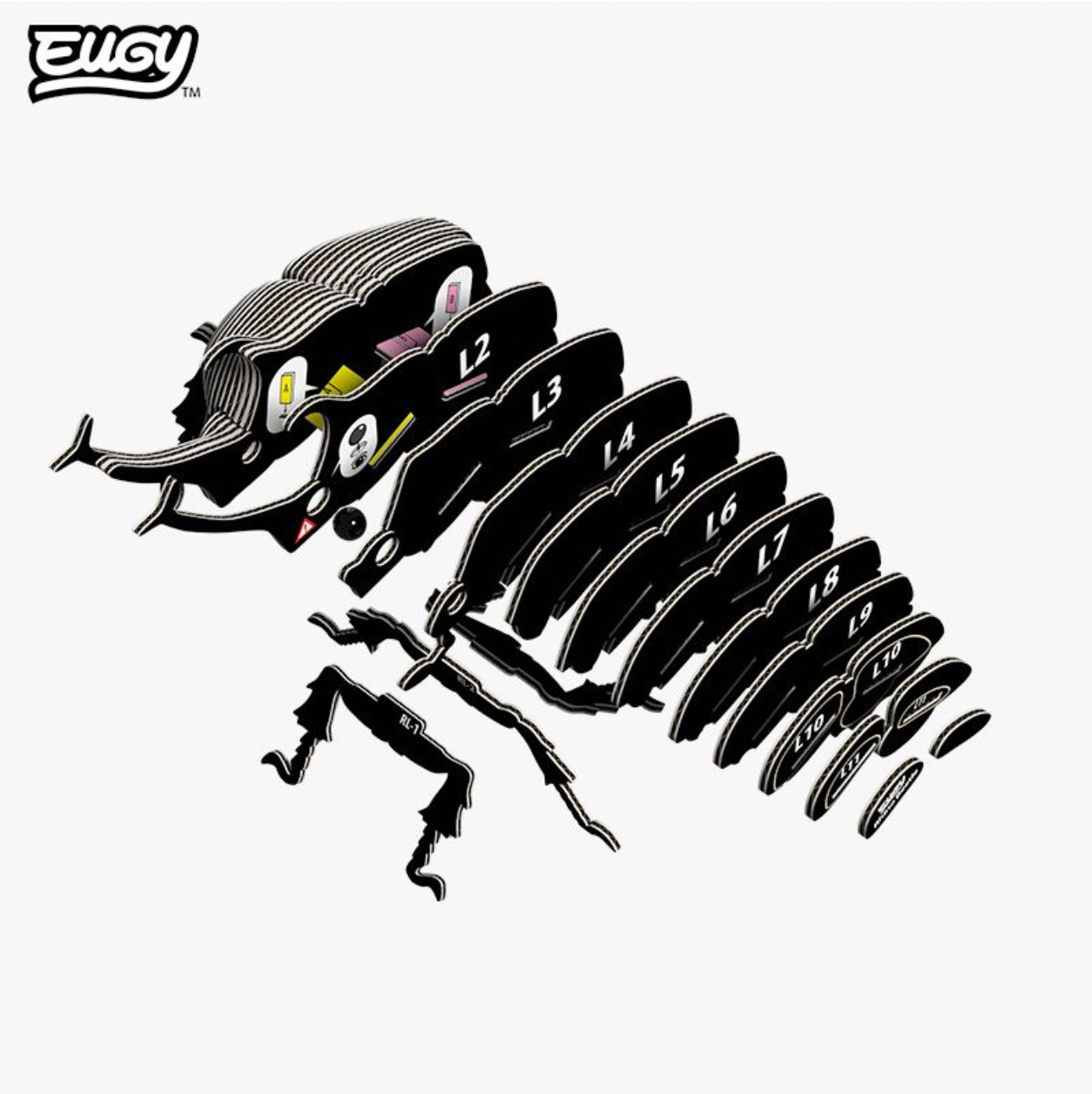Rhino Beetle 3D Puzzle