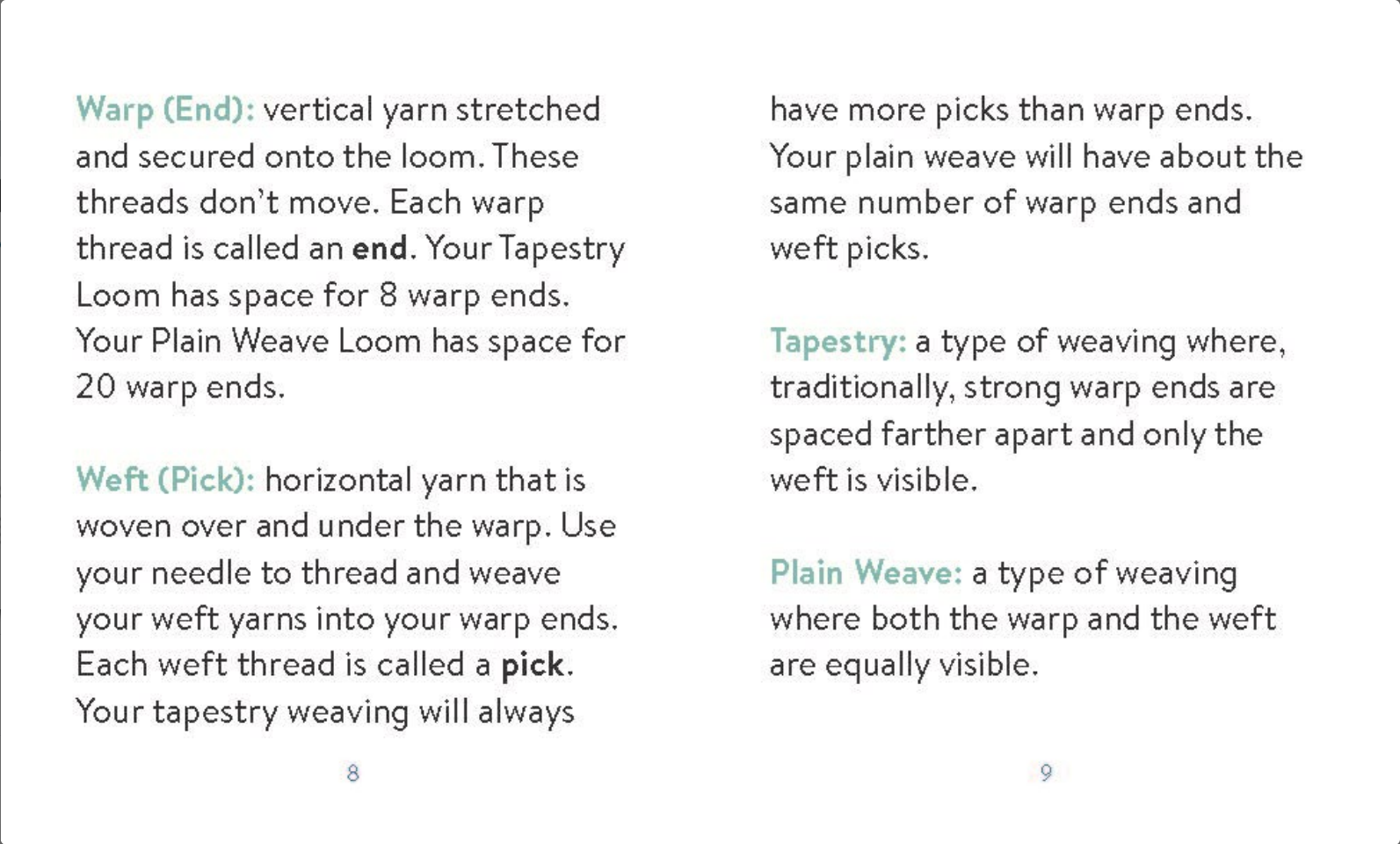 Tiny Weaving: Includes Two Mini Looms!