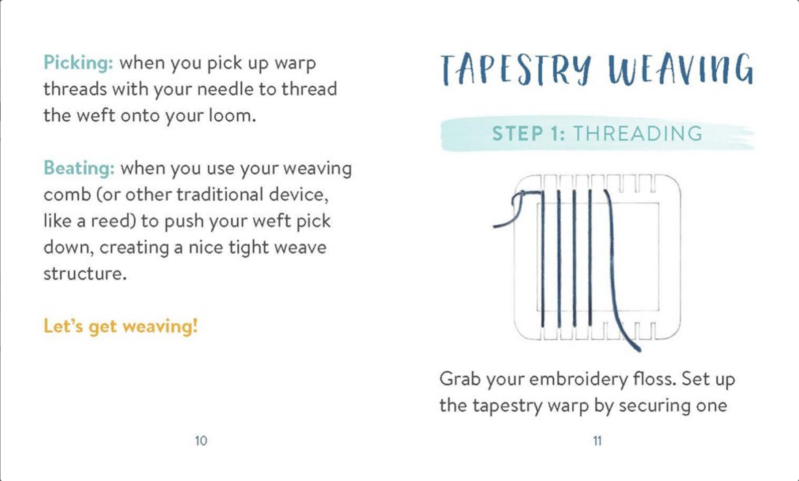 Tiny Weaving: Includes Two Mini Looms!