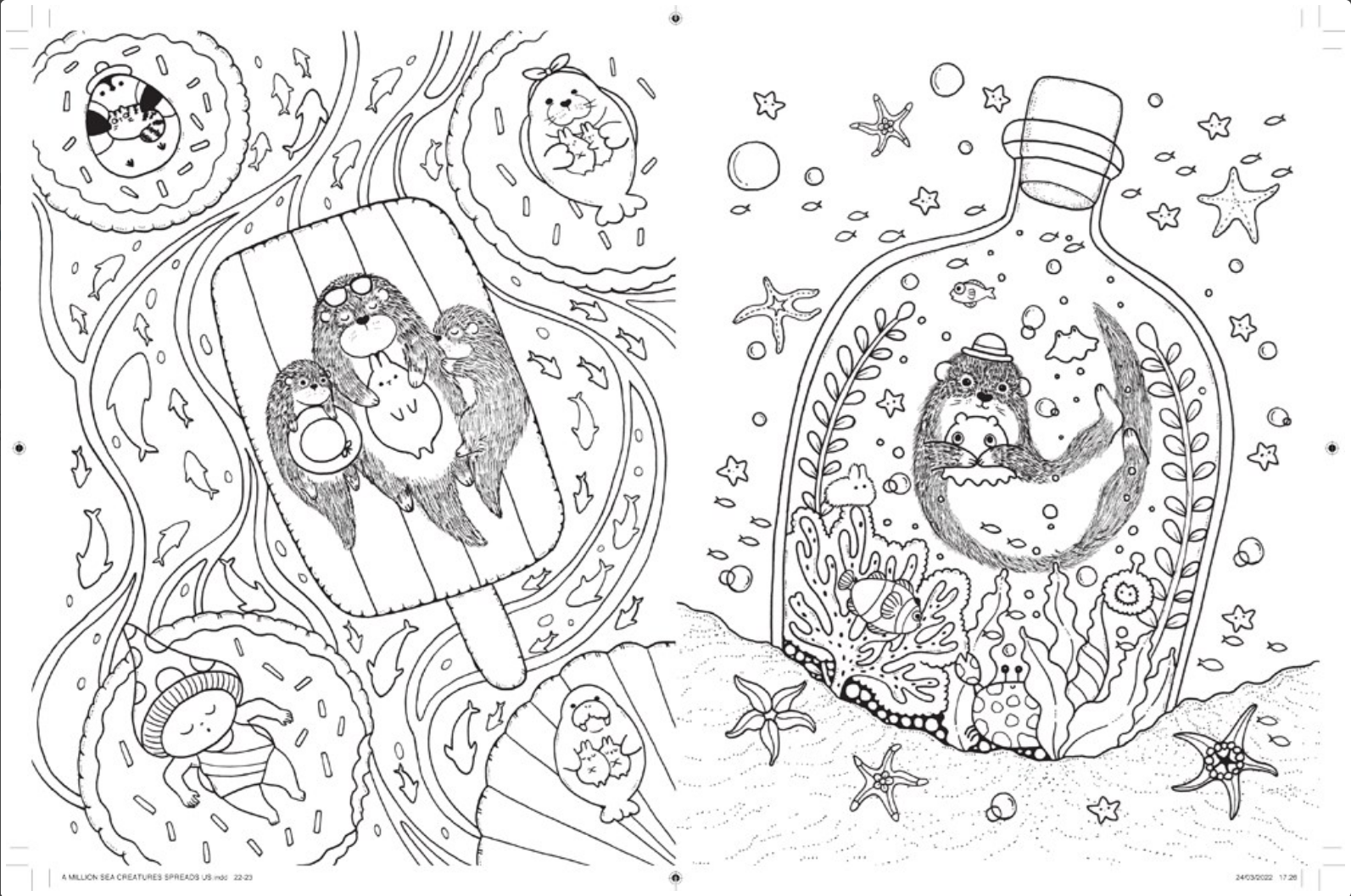 A Million Sea Creatures: Marine Cuties to Color