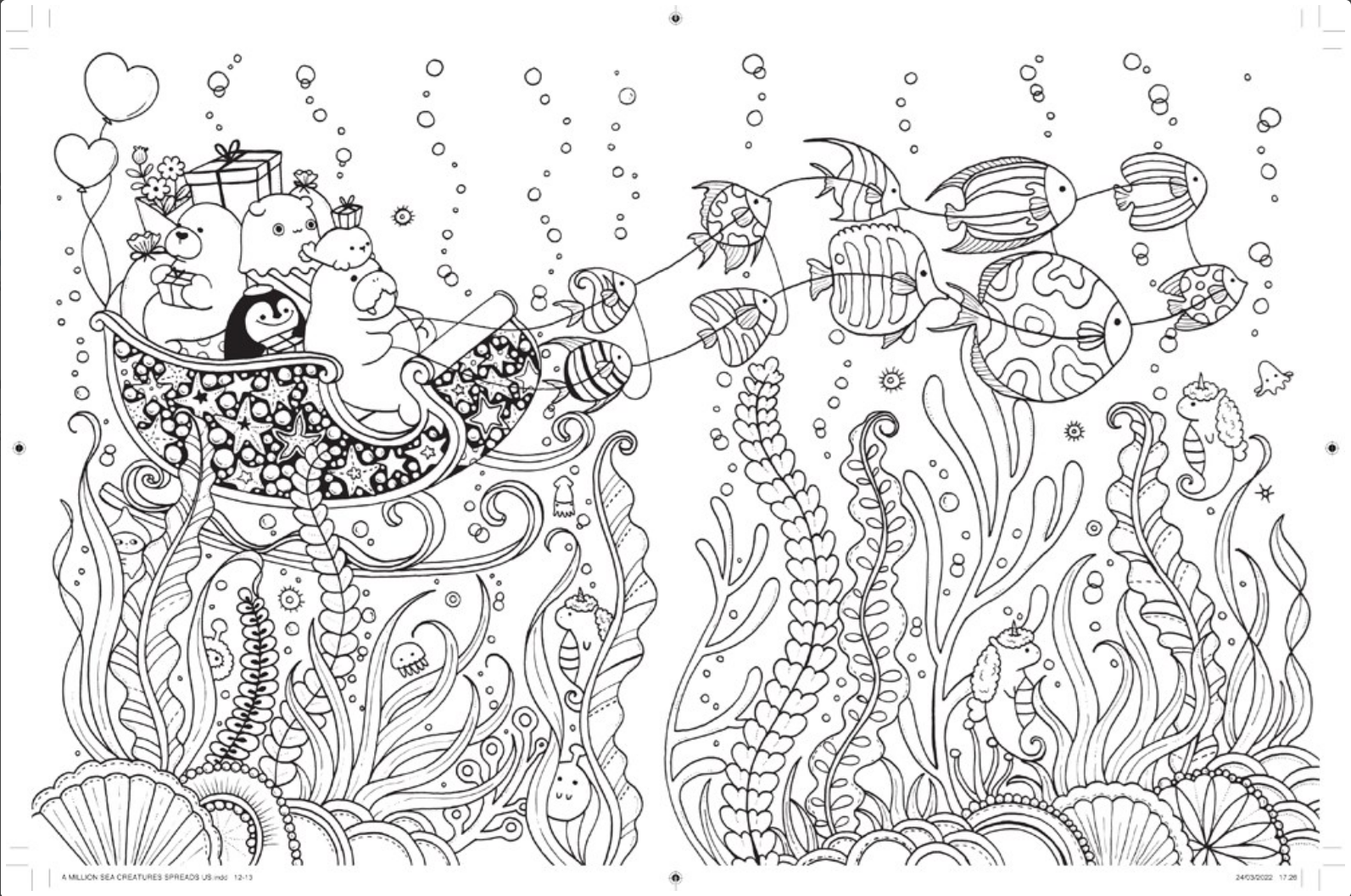 A Million Sea Creatures: Marine Cuties to Color