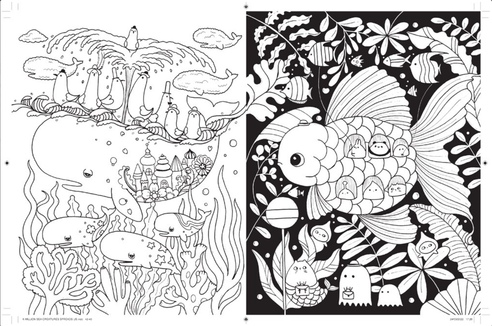 A Million Sea Creatures: Marine Cuties to Color
