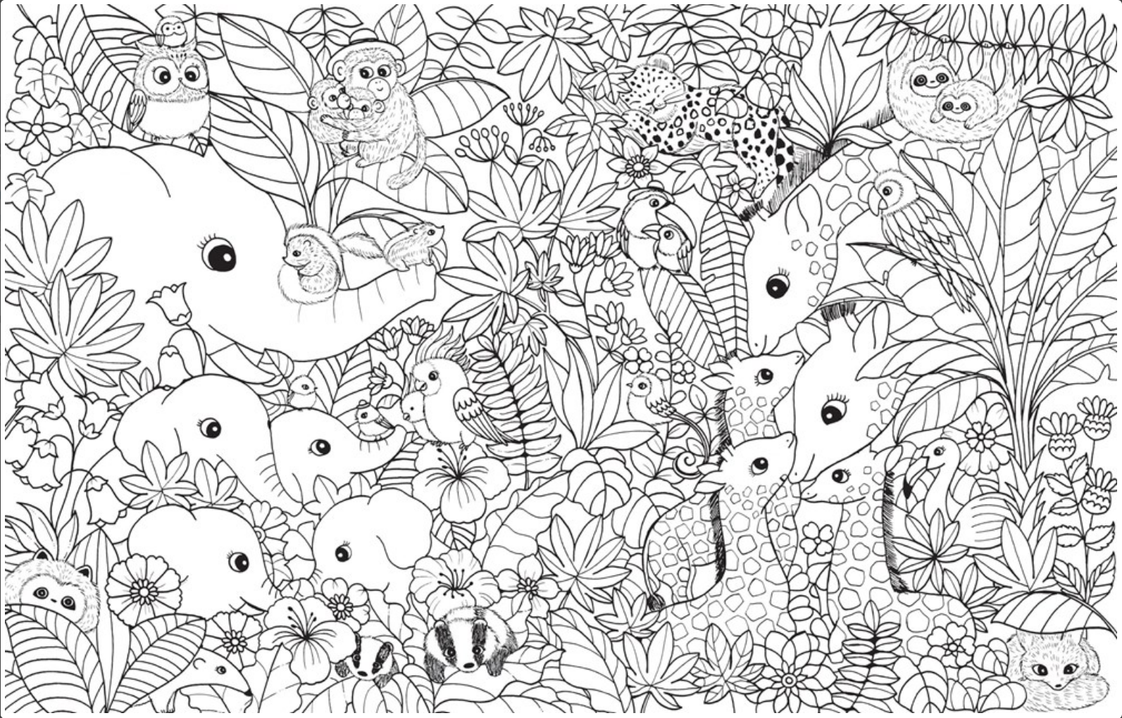 A Million Baby Animals: Little Creatures to Color