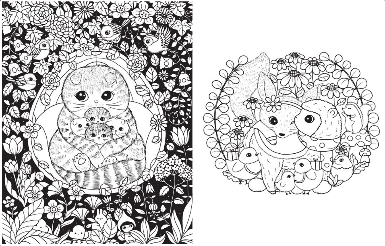 A Million Baby Animals: Little Creatures to Color
