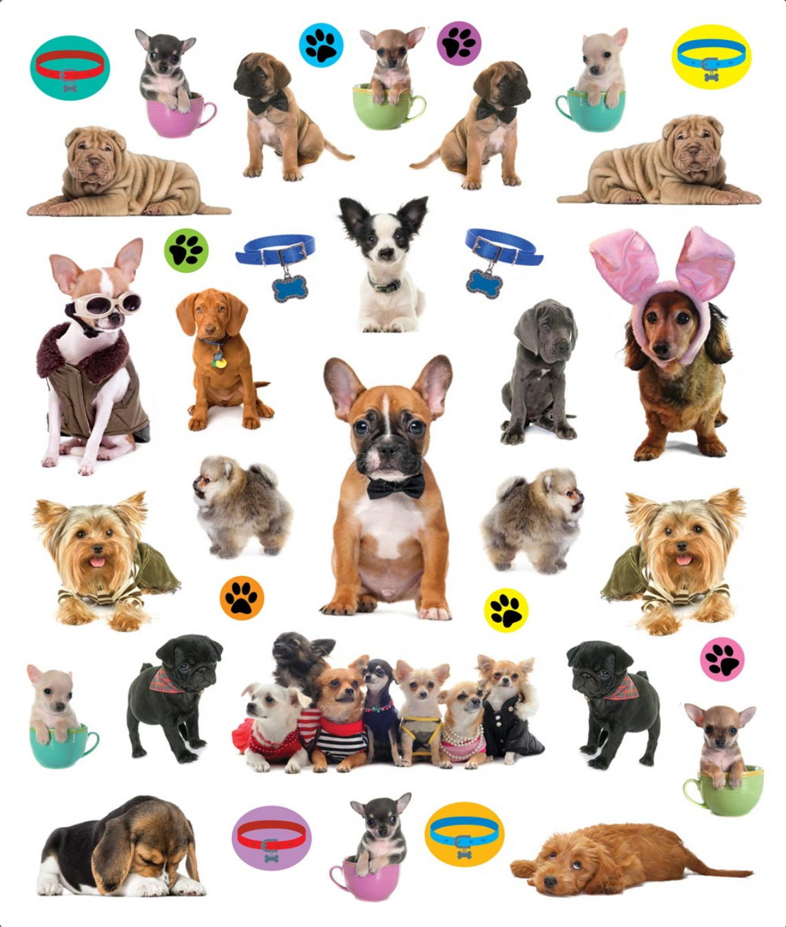 Eyelike Stickers: Puppies