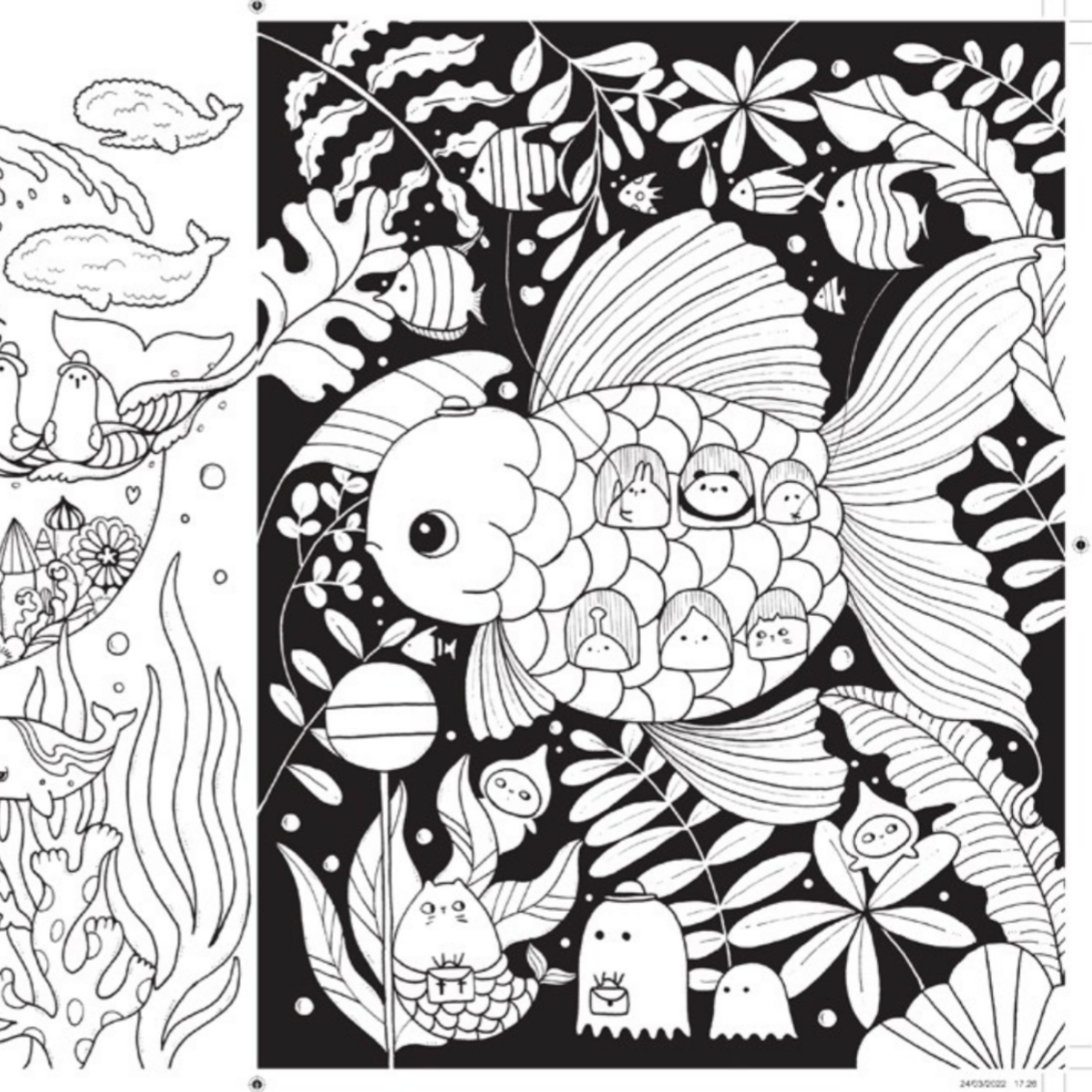 A Million Sea Creatures: Marine Cuties to Color