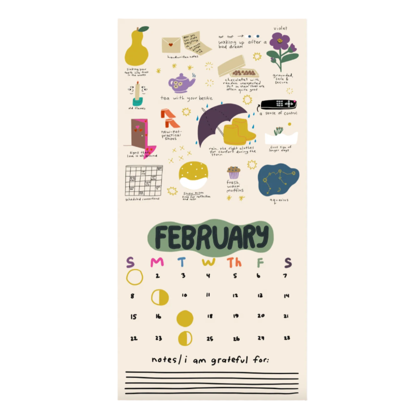 2026 Only Good Things 12-Month Wall Calendar