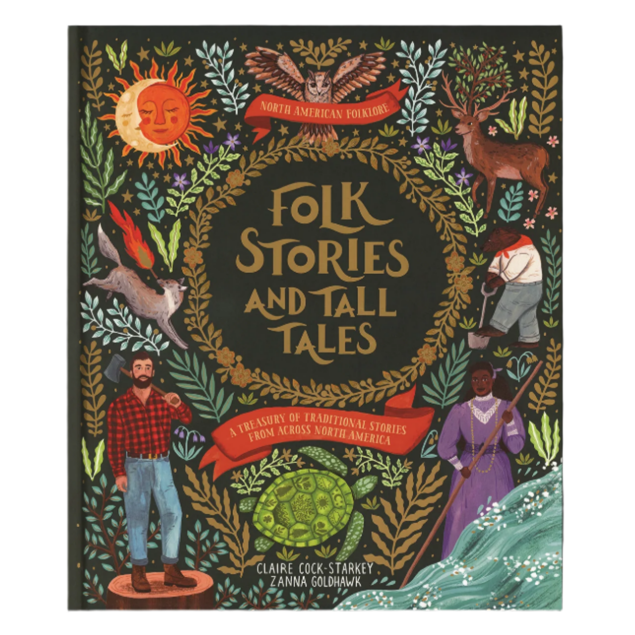 Book cover of 'Folk Stories and Tall Tales' on a computer screen