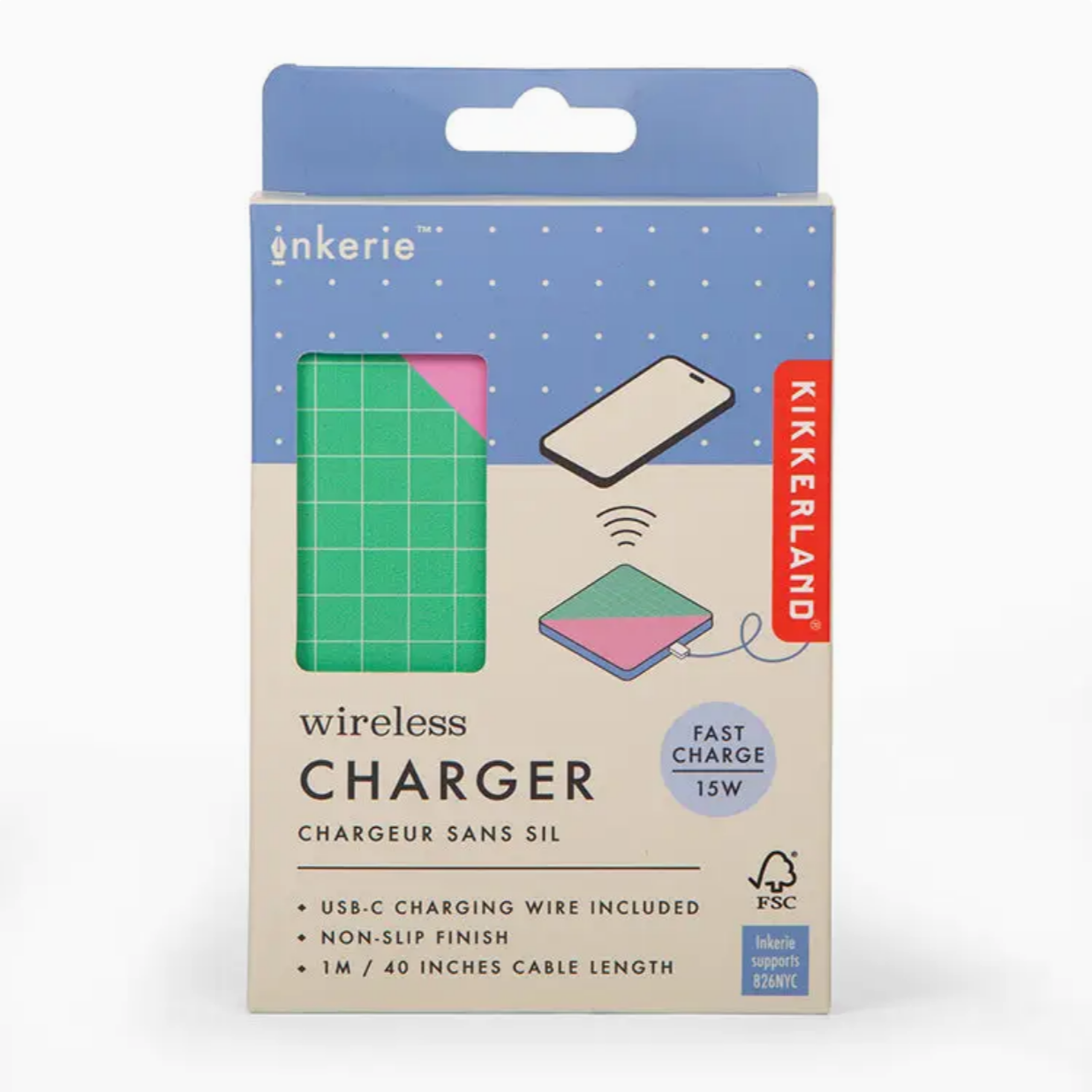 Inkerie Wireless Charger: Colorblock