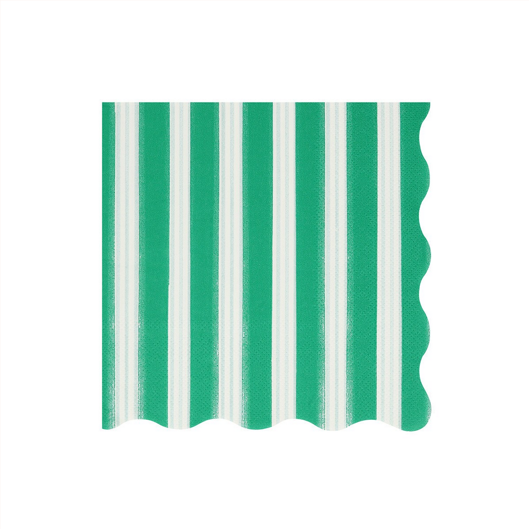 Festive Stripe LARGE Napkins (x16)