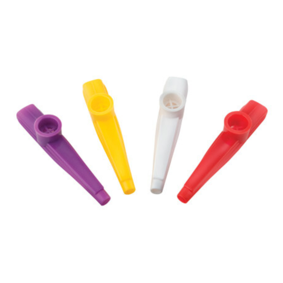 Colorful plastic kazoo toys