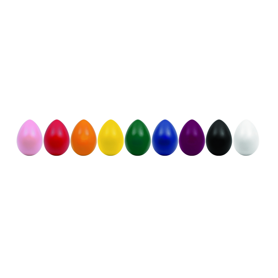 Colorful egg-shaped toys 