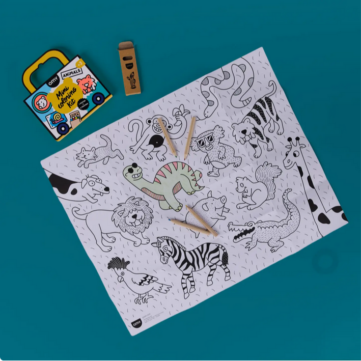 Mini Pocket Coloring Animals