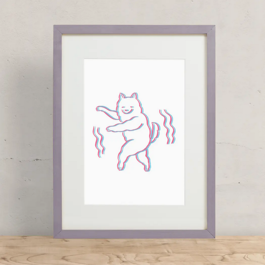 Dancing Dog Print