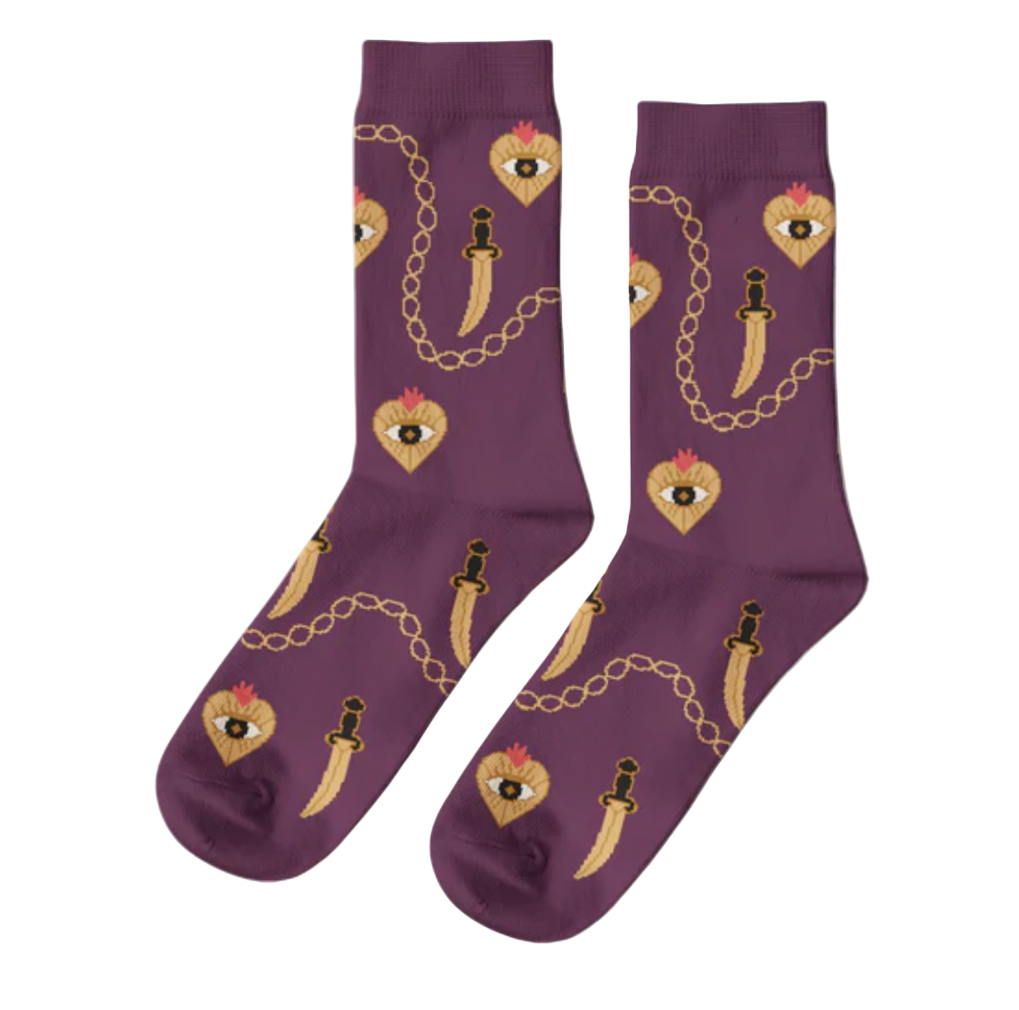 Heart & Dagger Crew Socks - Small