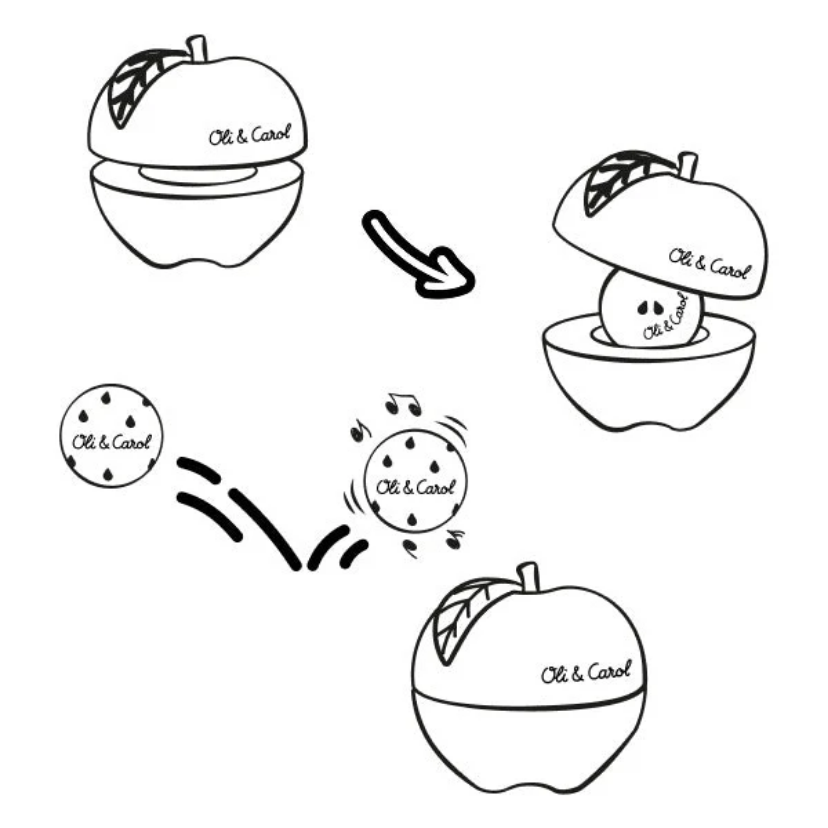 Watermelon Stacking Toy & Rattle Ball