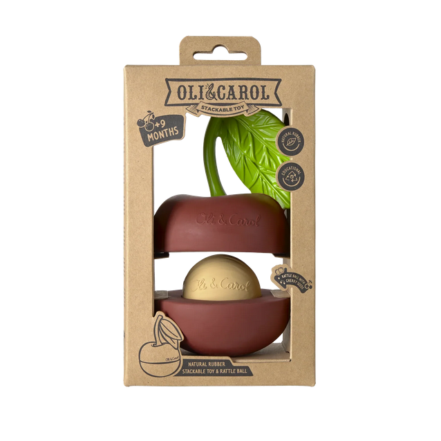Cherry Stacking Toy & Rattle Ball
