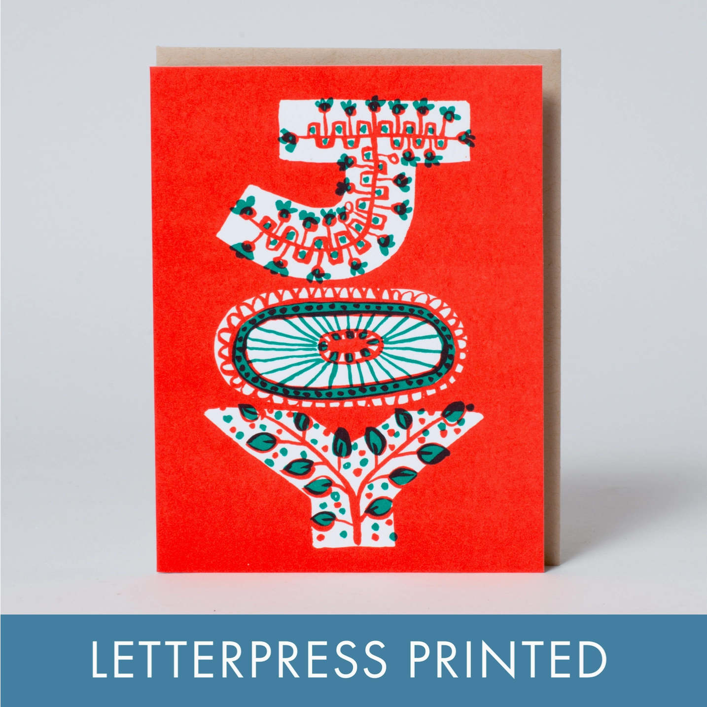 JOY Holiday Letterpress Card