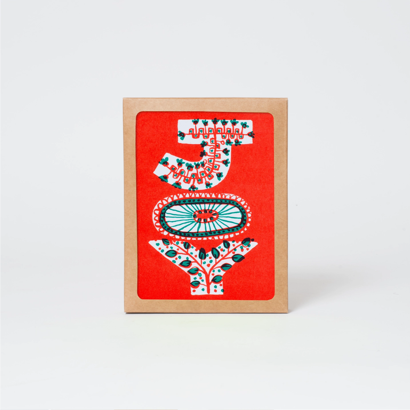 JOY Holiday Letterpress Card