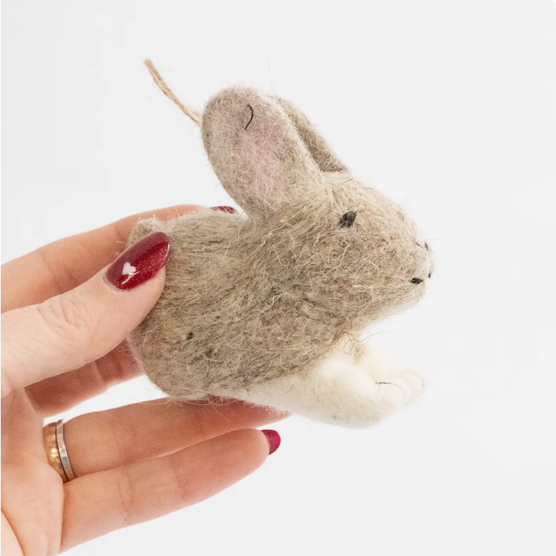 Felt Bunny ornament