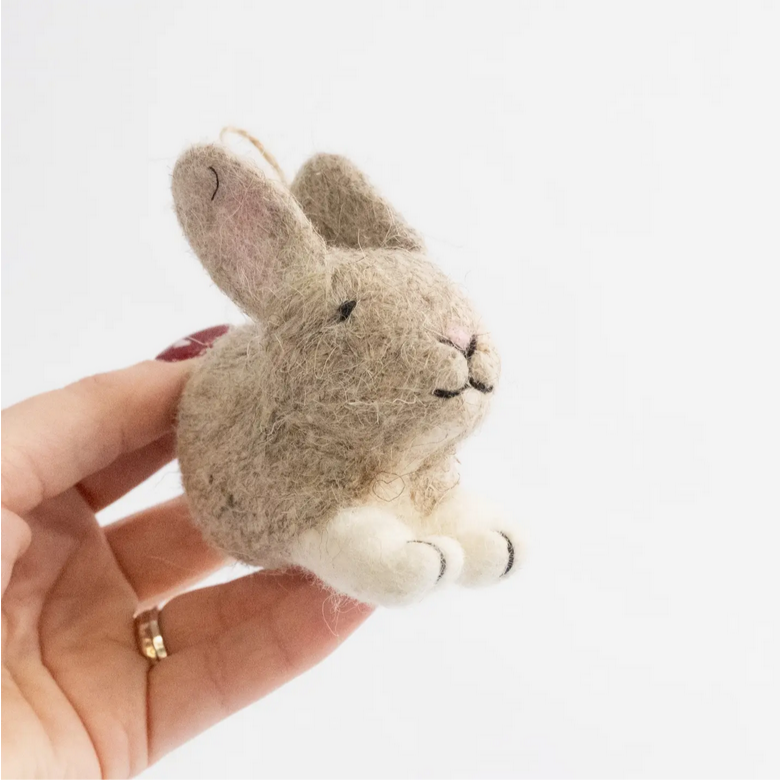 Felt Bunny ornament