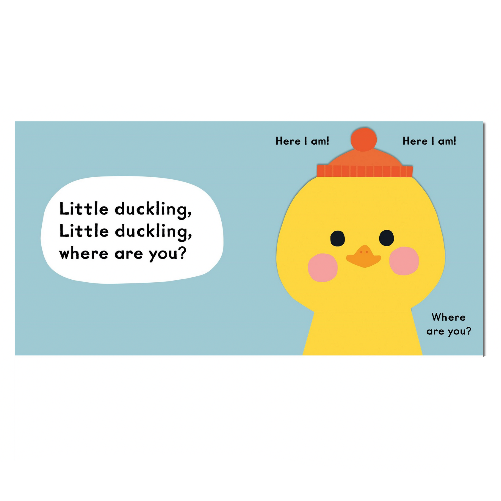 Illustration of a yellow duckling with a red cap