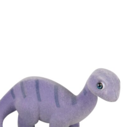 Plush dinosaur toy on a white background