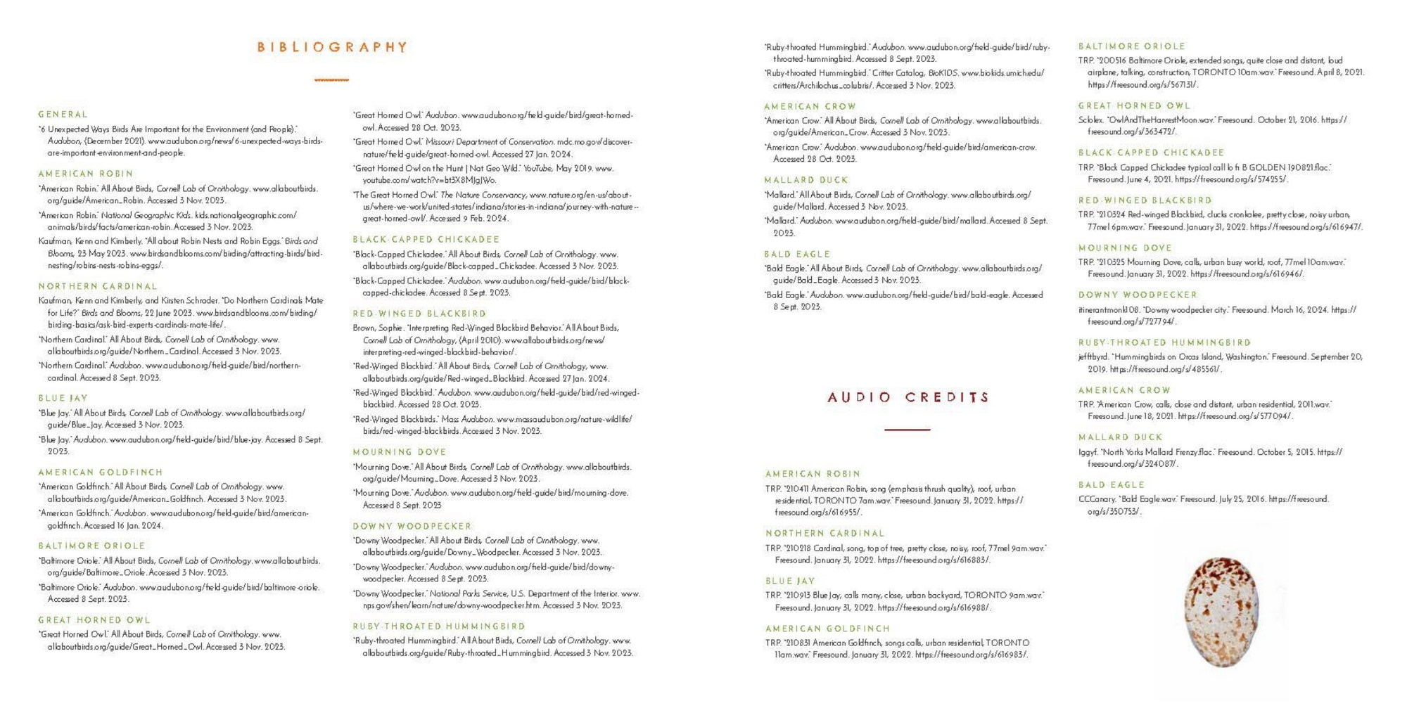 Brochure with text and a logo on a white background