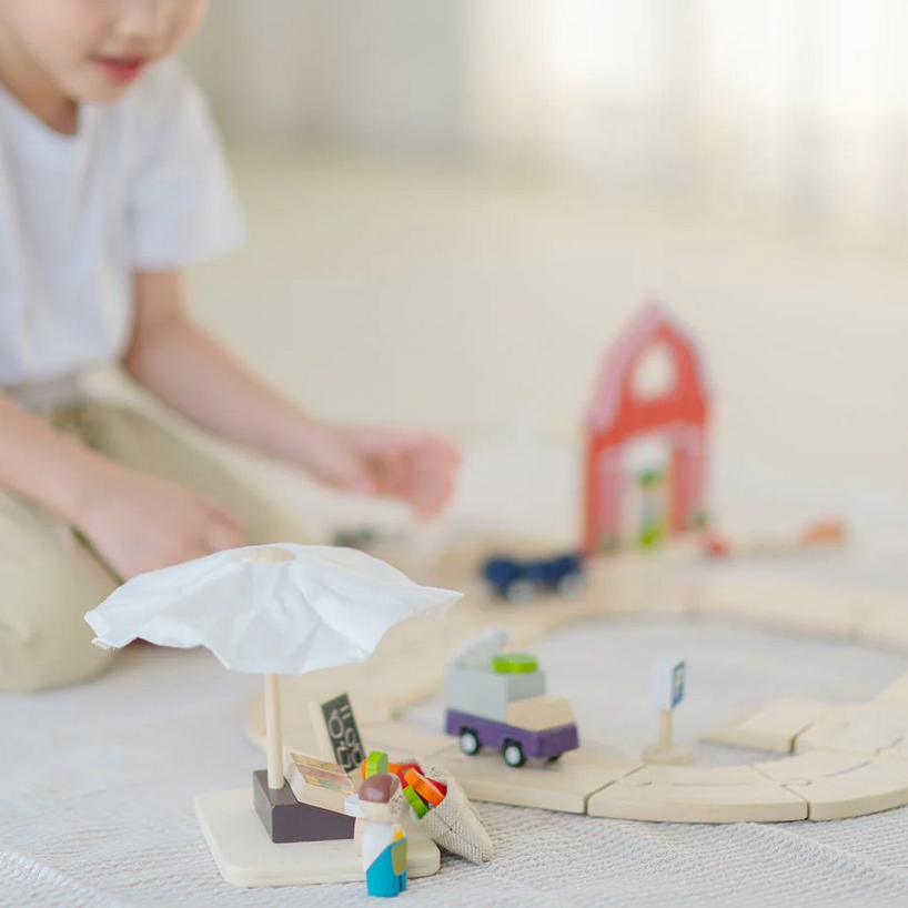 Farm to market roadway playset