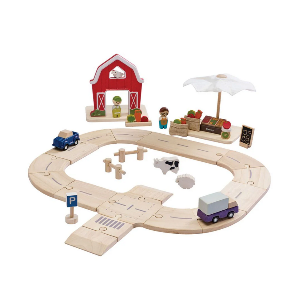 Farm to market roadway playset
