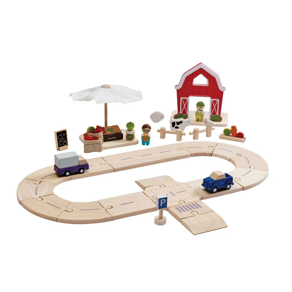 Farm to market roadway playset