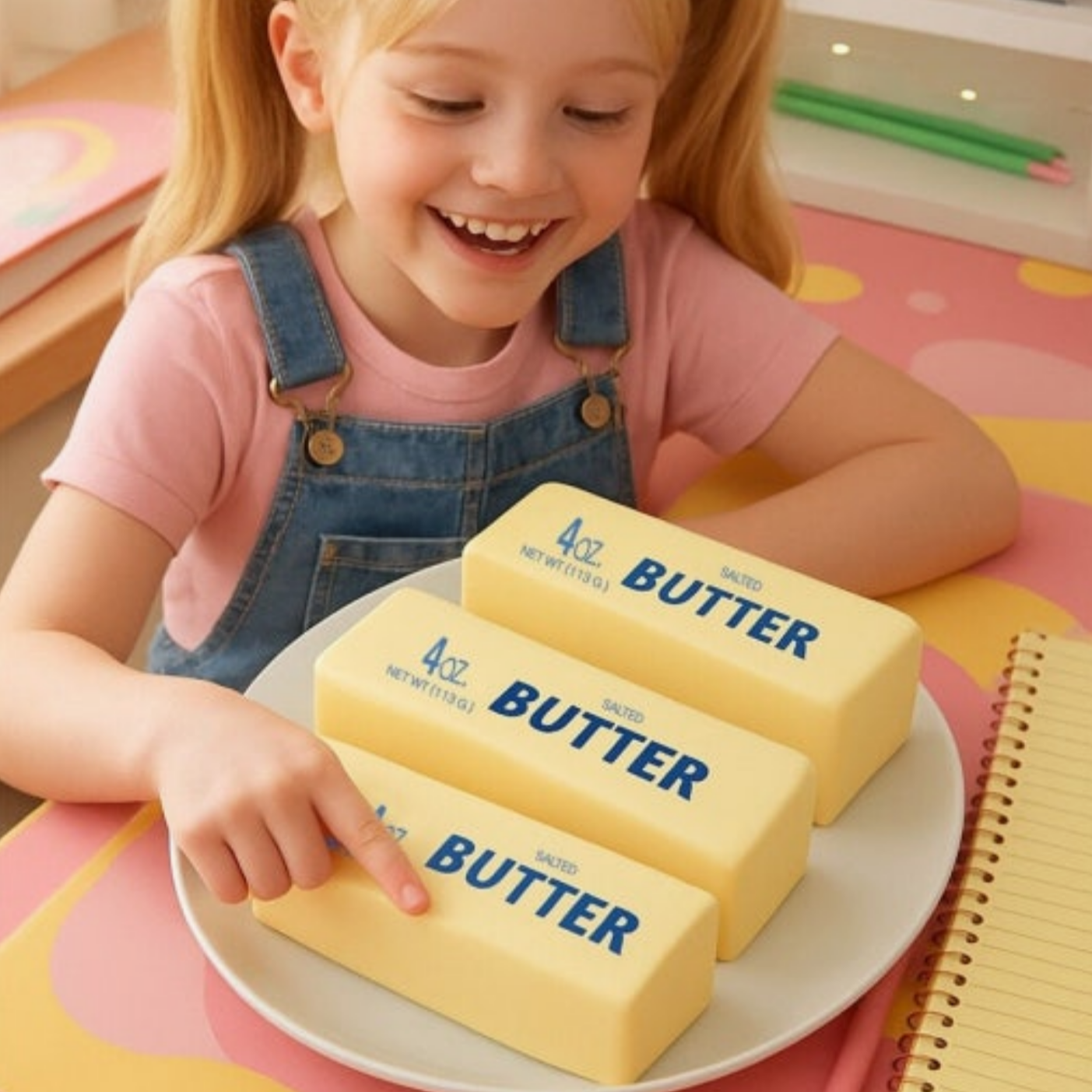 Butter Stress Ball – Soft & Slow-Rebound Squishy Toy