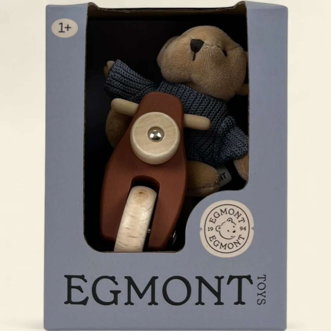 Toy with a bear and car design in an Egmont Toys packaging